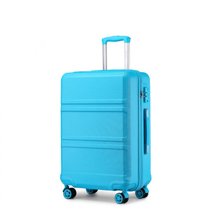 K1871-1L - Kono ABS 24 Inch Sculpted Horizontal Design Suitcase