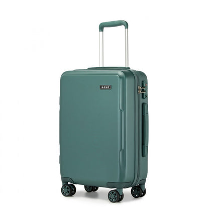 Kono 20" KSK2494 - Cabin Size Minimalist Hard Shell ABS+PC Carry-On Suitcase with TSA Lock 360° Spinner Wheels - Blue