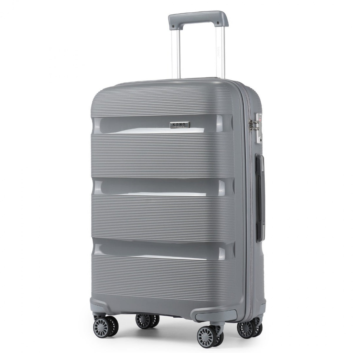 Kono 24" K2092L - Bright Hard Shell PP Suitcase - Classic Collection