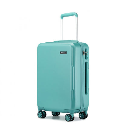 Kono 20" KSK2494 - Cabin Size Minimalist Hard Shell ABS+PC Carry-On Suitcase with TSA Lock 360° Spinner Wheels - Blue