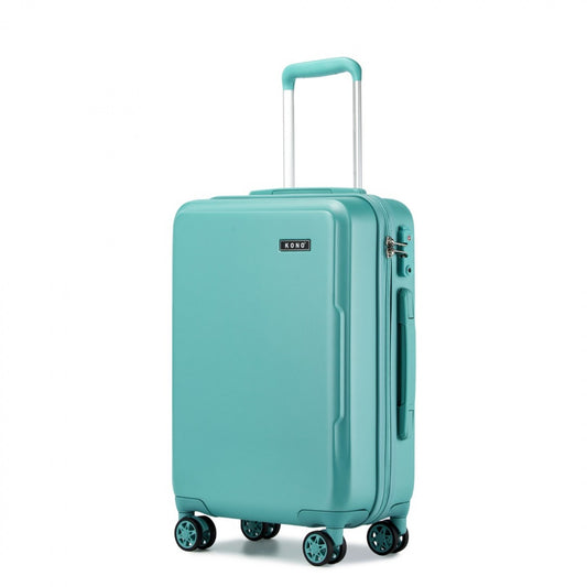 Kono 20" KSK2494 - Cabin Size Minimalist Hard Shell ABS+PC Carry-On Suitcase with TSA Lock 360° Spinner Wheels - Blue