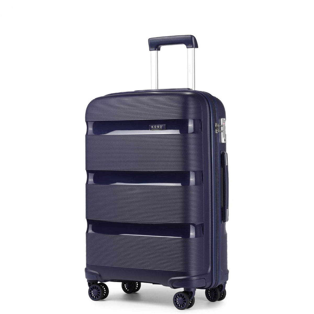 Kono 24" K2092L - Bright Hard Shell PP Suitcase - Classic Collection