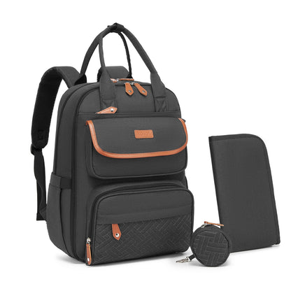 BCK2615 - Kono 3-in-1 Mummy Nappy Backpack Set with Changing Mat & Insulated Pacifier Pouch