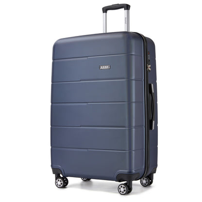 KSK2694 - Kono 28 Inch PC Hard Shell Suitcase, Large Check‑in Luggage with Silent Wheels & Organised Interior - Black