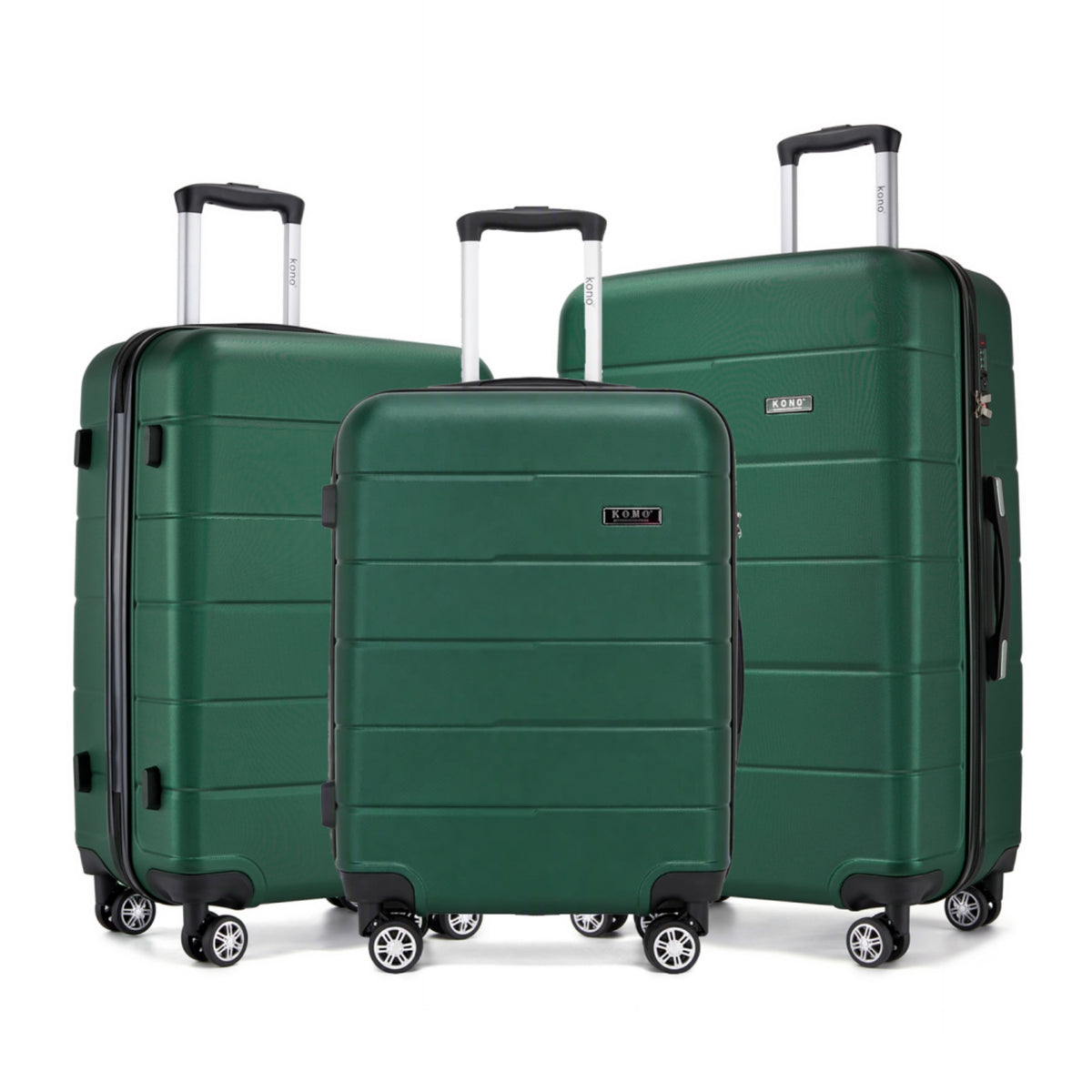 KSK2694 - Kono 20/24/28 Inch PC Hard Shell Suitcase Set, Lightweight Luggage with Silent Wheels & Organised Interior