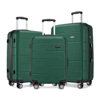 KSK2694 - Kono 20/24/28 Inch PC Hard Shell Suitcase Set, Lightweight Luggage with Silent Wheels & Organised Interior