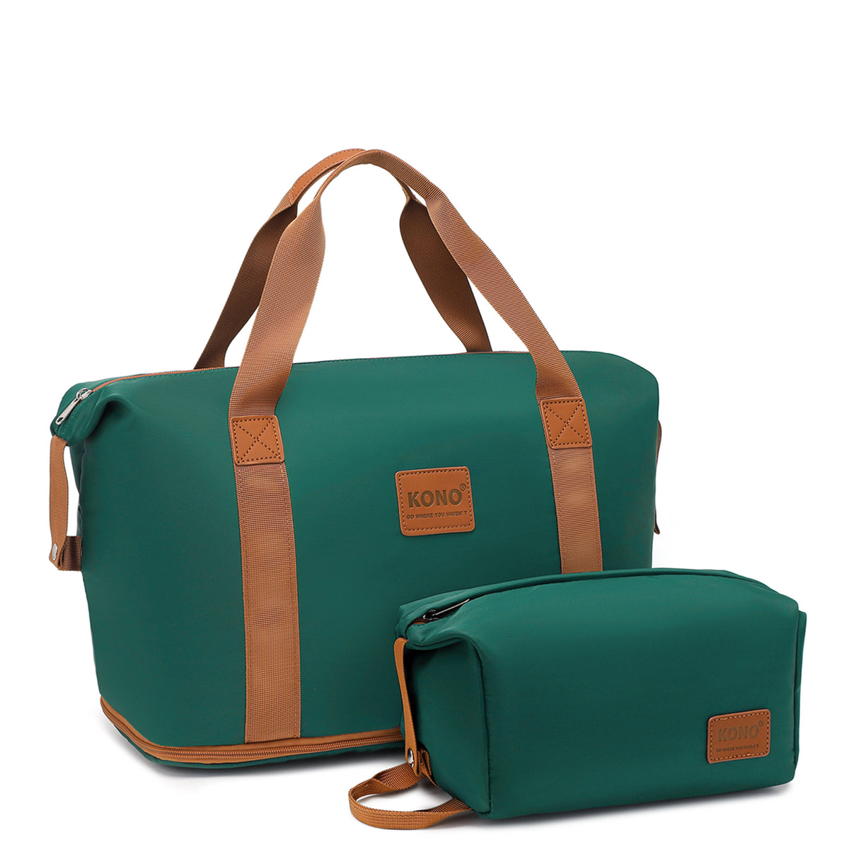EA2212 - Kono Two Pieces Expandable Durable Waterproof Travel Duffel Bag Set