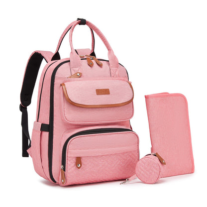 BCK2615 - Kono 3-in-1 Mummy Nappy Backpack Set with Changing Mat & Insulated Pacifier Pouch