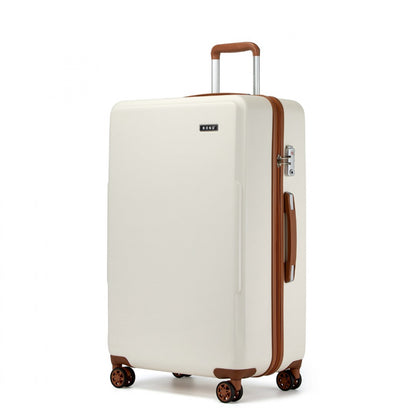 KSK2494 - Kono 28 Inch Minimalist Hard Shell ABS+PC Check-In Suitcase with TSA Lock 360° Spinner Wheels - Black