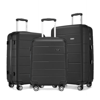 KSK2694 - Kono 20/24/28 Inch PC Hard Shell Suitcase Set, Lightweight Luggage with Silent Wheels & Organised Interior