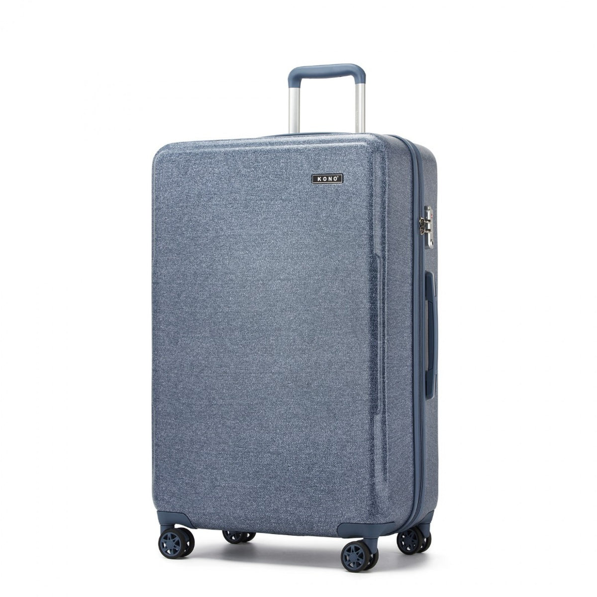 KSK2494 - Kono 28 Inch Minimalist Hard Shell ABS+PC Check-In Suitcase with TSA Lock 360° Spinner Wheels - Black