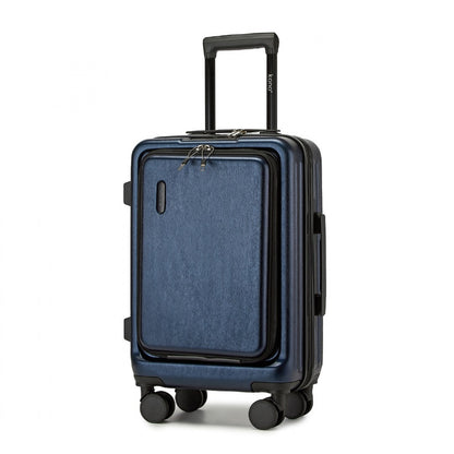 Kono 20" KSK2493 - Durable ABS+PC Carry-On Hardshell Suitcase with TSA Lock & Front Laptop Compartment