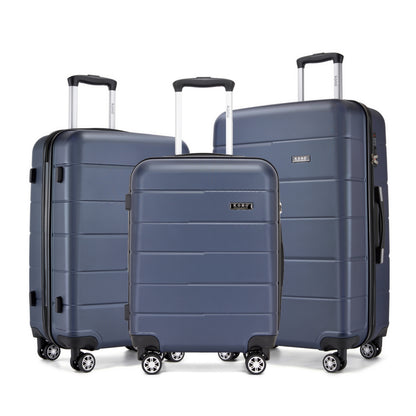 KSK2694 - Kono 20/24/28 Inch PC Hard Shell Suitcase Set, Lightweight Luggage with Silent Wheels & Organised Interior