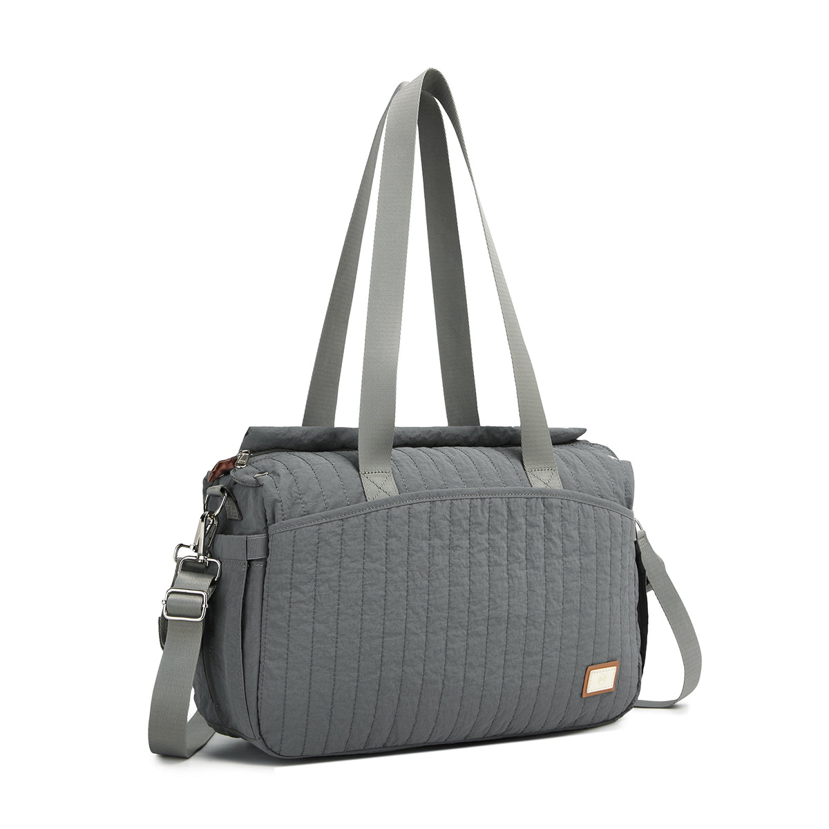 BCM2517 - Miss Lulu Stylish and Spacious Maternity Diaper Bag with Insulated Baby Bottle Pockets,Wet-Dry Separation,Stroller Strap