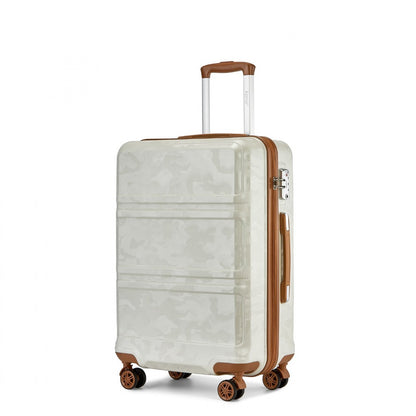K1871-1L - Kono ABS 24 Inch Sculpted Horizontal Design Suitcase