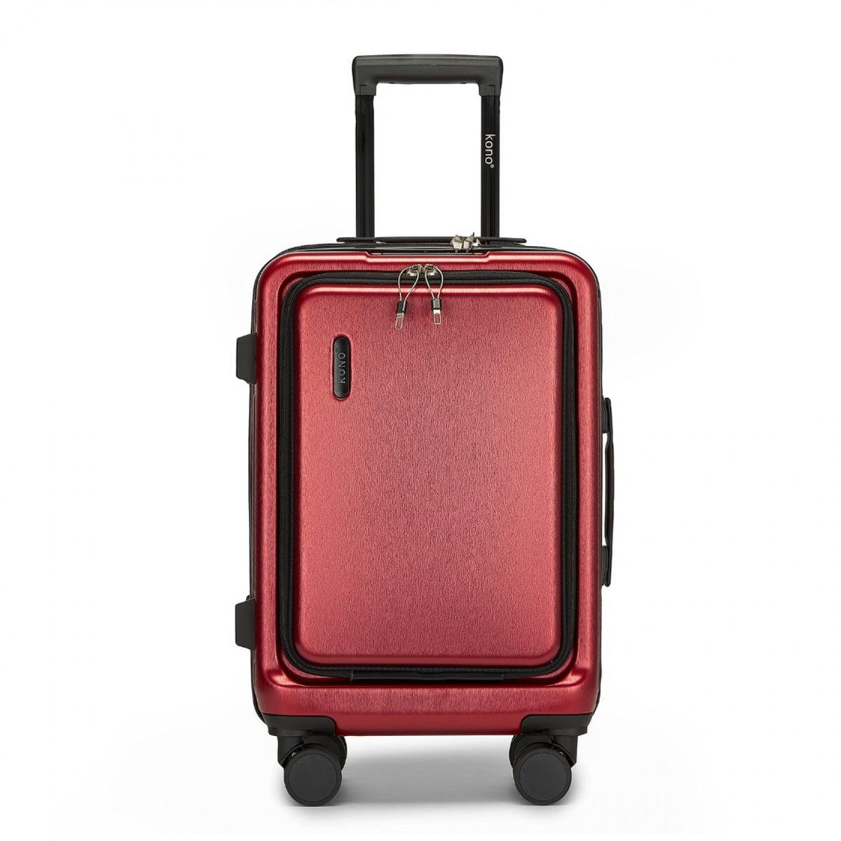 Kono 20" KSK2493 - Durable ABS+PC Carry-On Hardshell Suitcase with TSA Lock & Front Laptop Compartment