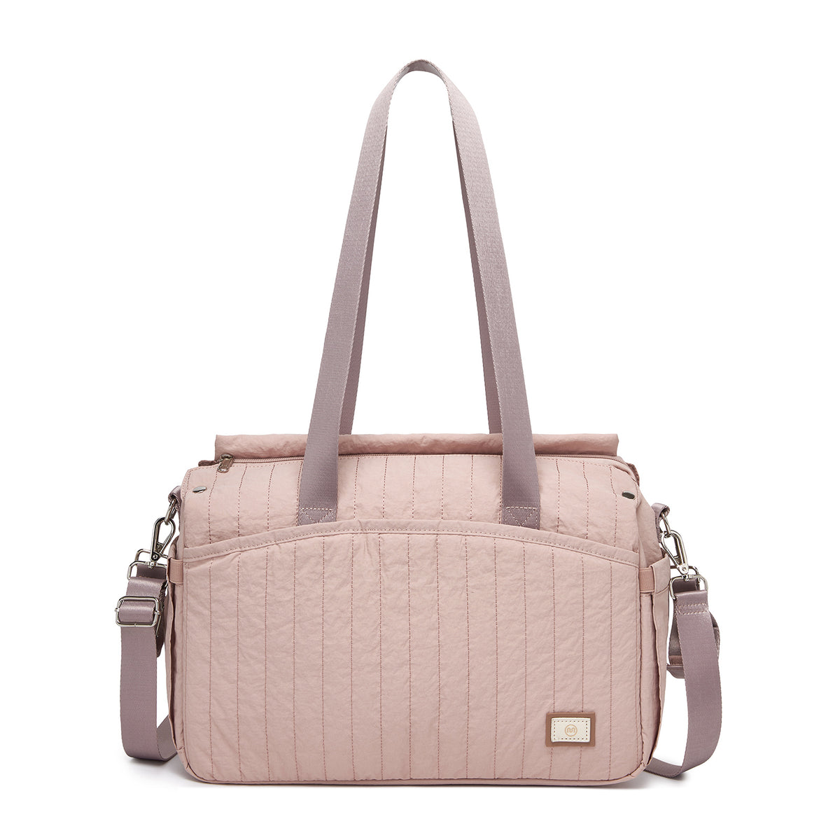 BCM2517 - Miss Lulu Stylish and Spacious Maternity Diaper Bag with Insulated Baby Bottle Pockets,Wet-Dry Separation,Stroller Strap
