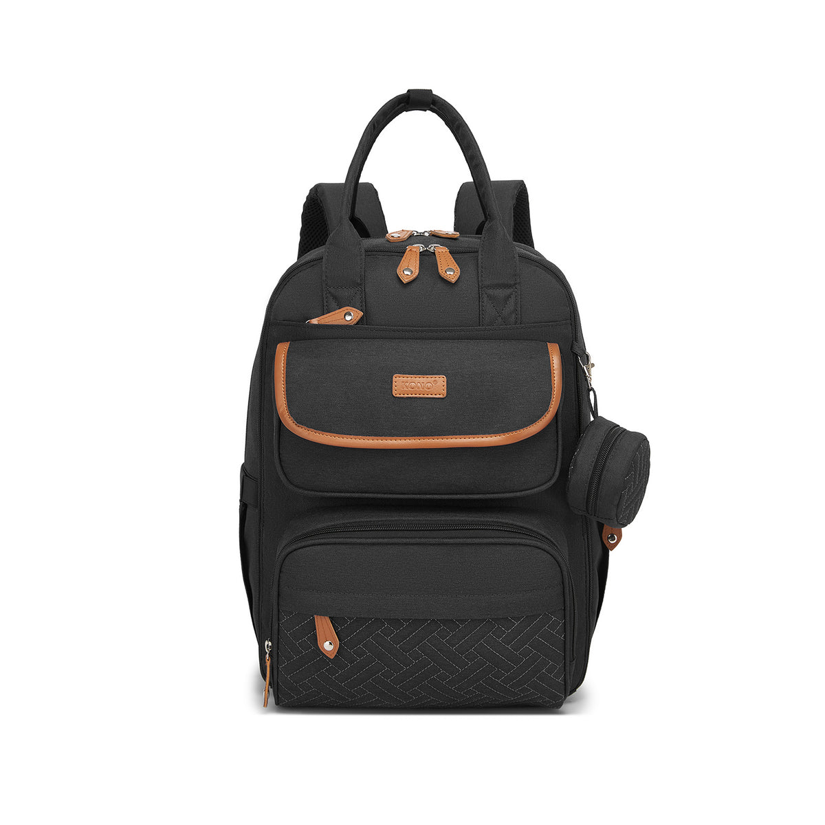BCK2615 - Kono 3-in-1 Mummy Nappy Backpack Set with Changing Mat & Insulated Pacifier Pouch