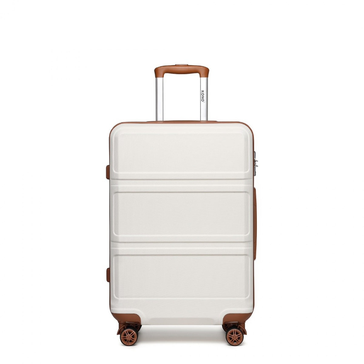 K1871-1L - Kono ABS 24 Inch Sculpted Horizontal Design Suitcase
