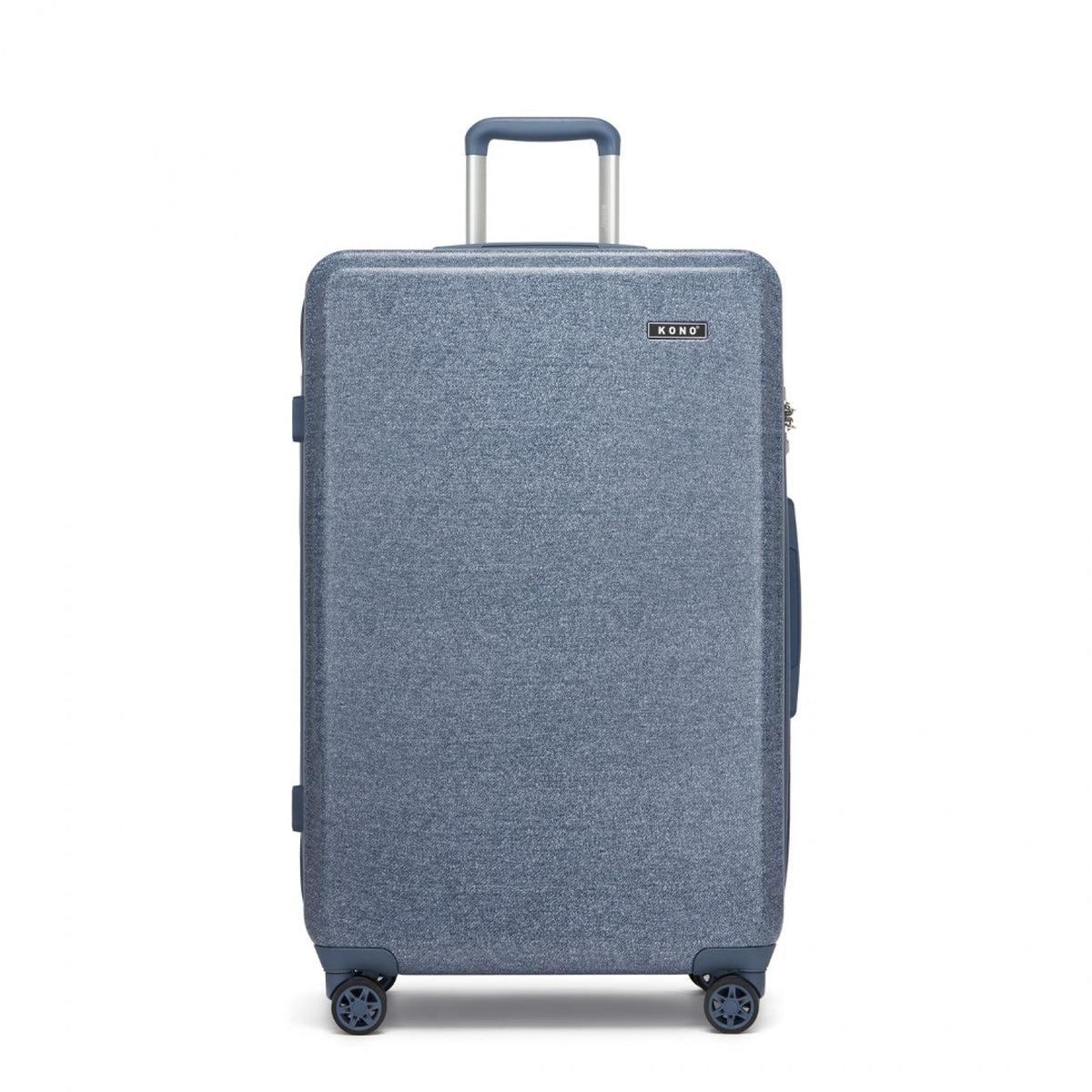 KSK2494 - Kono 28 Inch Minimalist Hard Shell ABS+PC Check-In Suitcase with TSA Lock 360° Spinner Wheels - Black