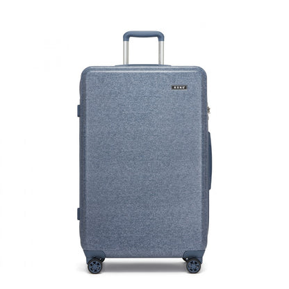 KSK2494 - Kono 28 Inch Minimalist Hard Shell ABS+PC Check-In Suitcase with TSA Lock 360° Spinner Wheels - Black