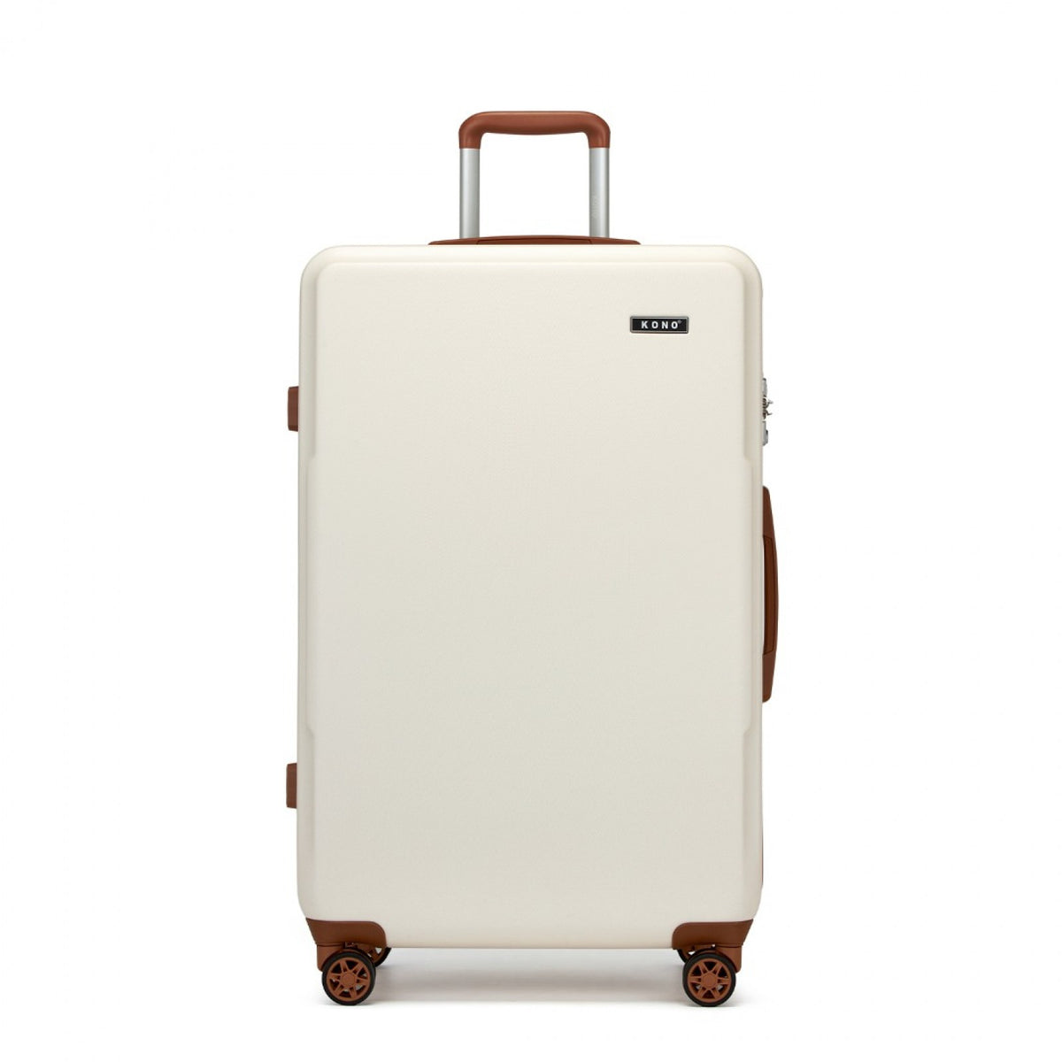 KSK2494 - Kono 28 Inch Minimalist Hard Shell ABS+PC Check-In Suitcase with TSA Lock 360° Spinner Wheels - Black