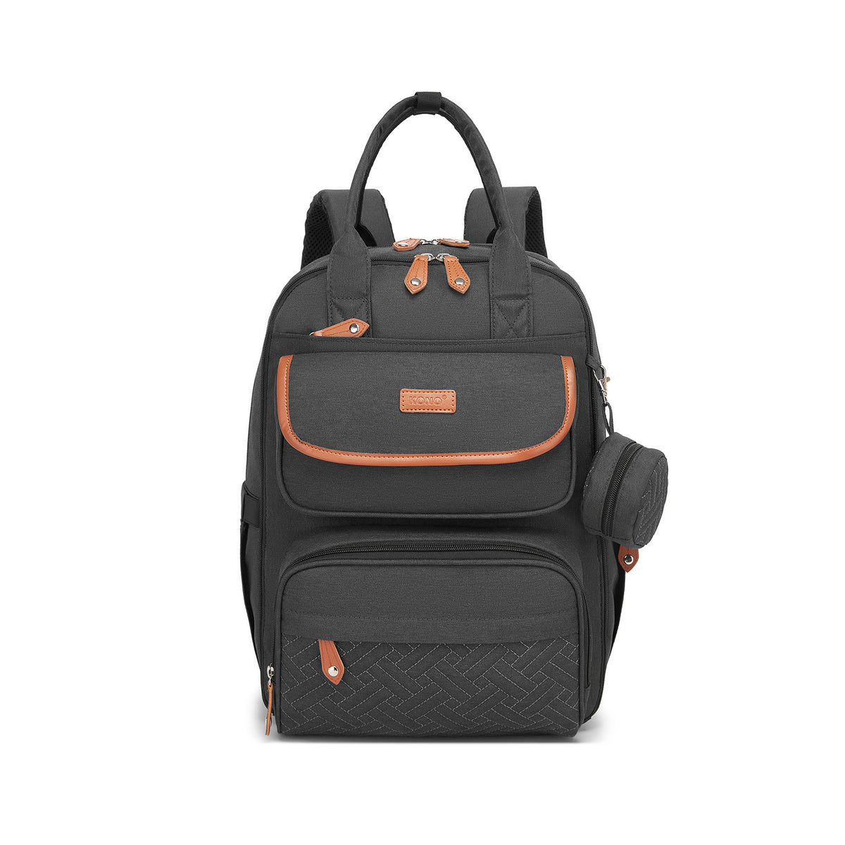 BCK2615 - Kono 3-in-1 Mummy Nappy Backpack Set with Changing Mat & Insulated Pacifier Pouch