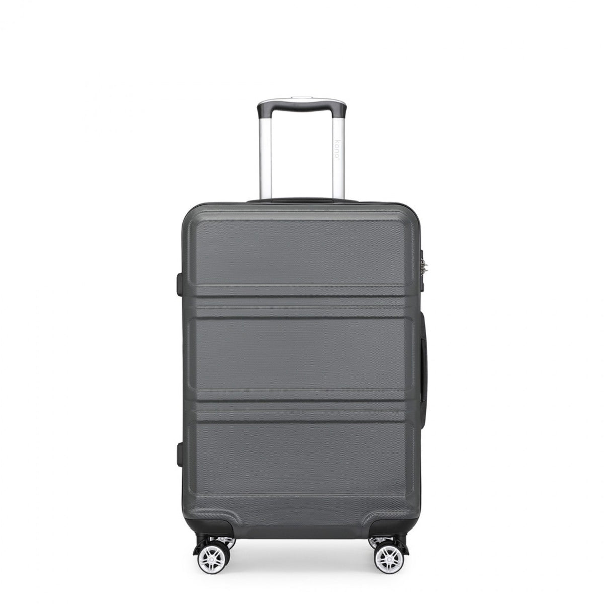 K1871-1L - Kono ABS 24 Inch Sculpted Horizontal Design Suitcase