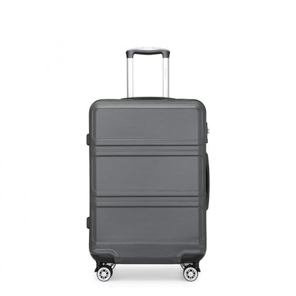 K1871-1L - Kono ABS 24 Inch Sculpted Horizontal Design Suitcase