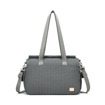 BCM2517 - Miss Lulu Stylish and Spacious Maternity Diaper Bag with Insulated Baby Bottle Pockets,Wet-Dry Separation,Stroller Strap