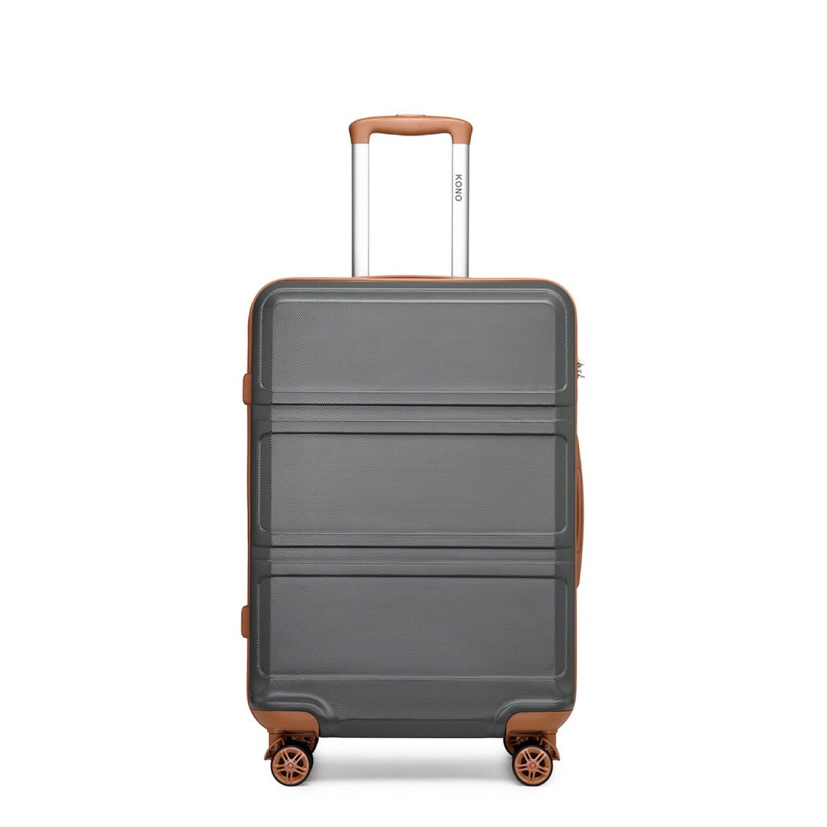 K1871-1L - Kono ABS 24 Inch Sculpted Horizontal Design Suitcase