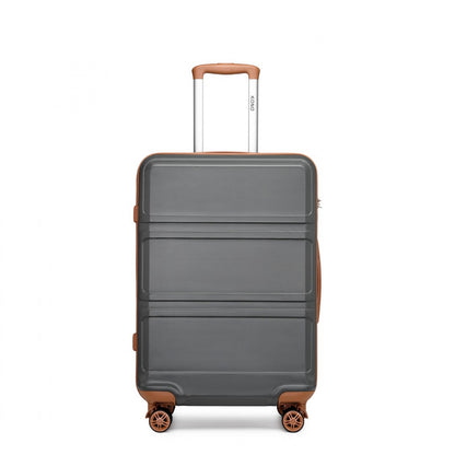 K1871-1L - Kono ABS 24 Inch Sculpted Horizontal Design Suitcase
