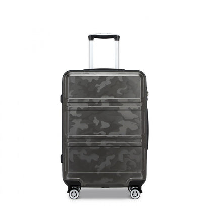 K1871-1L - Kono ABS 24 Inch Sculpted Horizontal Design Suitcase
