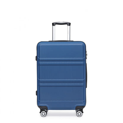 K1871-1L - Kono ABS 24 Inch Sculpted Horizontal Design Suitcase