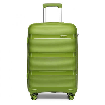 Kono 24" K2092L - Bright Hard Shell PP Suitcase - Classic Collection