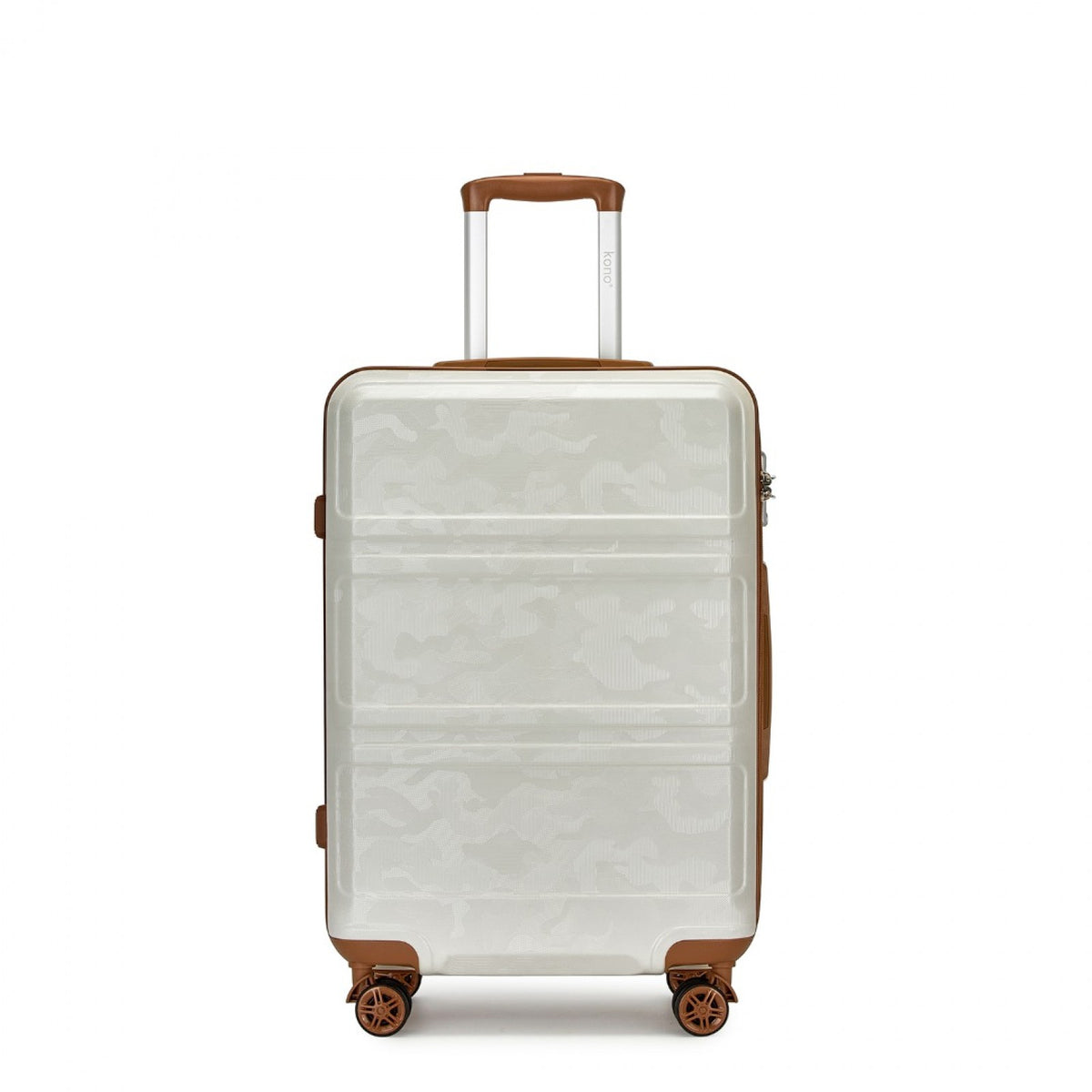 K1871-1L - Kono ABS 24 Inch Sculpted Horizontal Design Suitcase