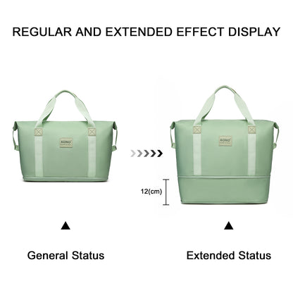 KSK2592+EA2212 - Kono 3‑Piece ABS+PC Suitcase Set with Travel Bag & Toiletry Pouch