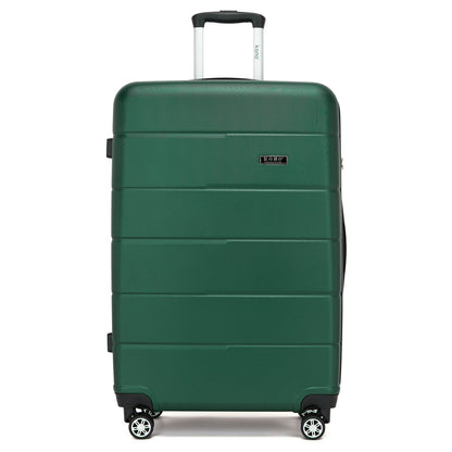 KSK2694 - Kono 28 Inch PC Hard Shell Suitcase, Large Check‑in Luggage with Silent Wheels & Organised Interior - Black