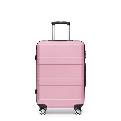 K1871-1L - Kono ABS 24 Inch Sculpted Horizontal Design Suitcase