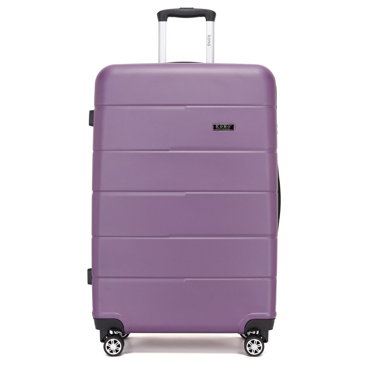 KSK2694 - Kono 28 Inch PC Hard Shell Suitcase, Large Check‑in Luggage with Silent Wheels & Organised Interior - Black