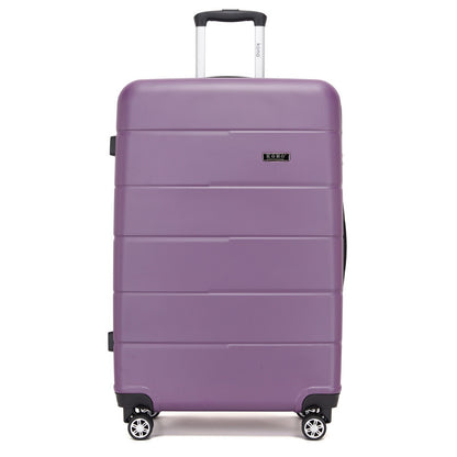 KSK2694 - Kono 28 Inch PC Hard Shell Suitcase, Large Check‑in Luggage with Silent Wheels & Organised Interior - Black