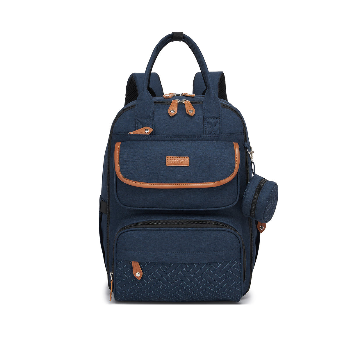 BCK2615 - Kono 3-in-1 Mummy Nappy Backpack Set with Changing Mat & Insulated Pacifier Pouch