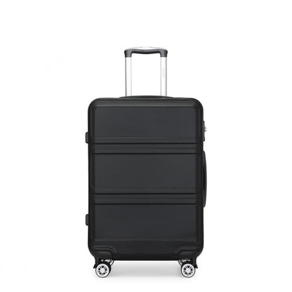 K1871-1L - Kono ABS 24 Inch Sculpted Horizontal Design Suitcase