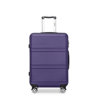 K1871-1L - Kono ABS 24 Inch Sculpted Horizontal Design Suitcase