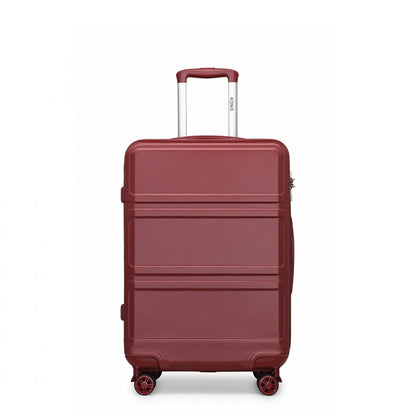 K1871-1L - Kono ABS 24 Inch Sculpted Horizontal Design Suitcase