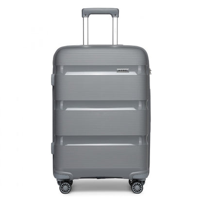 Kono 24" K2092L - Bright Hard Shell PP Suitcase - Classic Collection