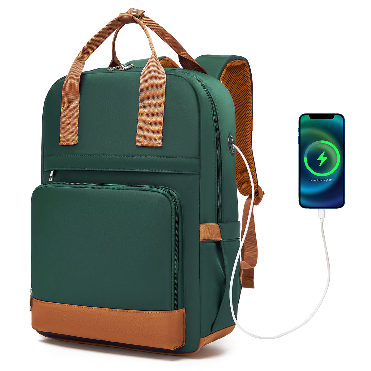 BPK2502 - Kono Casual Contemporary Backpack with Laptop Sleeve & Padded Straps for Daily Commute