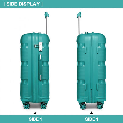 Kono 24" K2092L - Bright Hard Shell PP Suitcase - Classic Collection