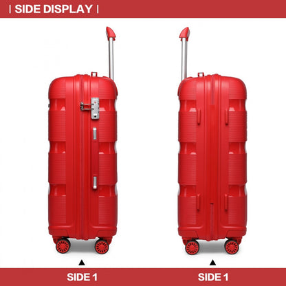 Kono 24" K2092L - Bright Hard Shell PP Suitcase - Classic Collection