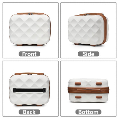 British Traveller 13" K2395L - Ultralight ABS And Polycarbonate Vanity Case